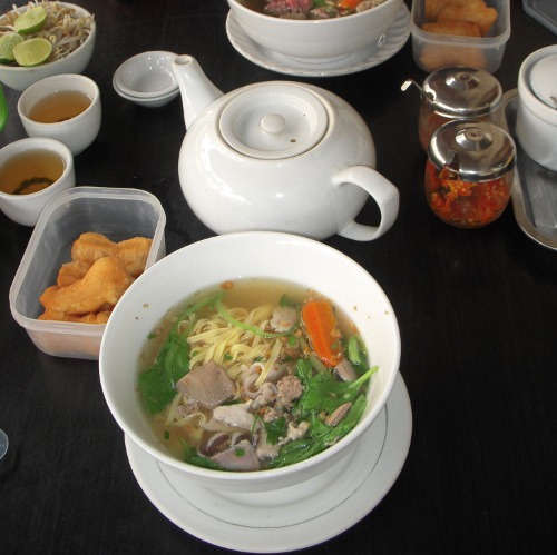 Cambodian Traditional Breakfast: Soup Noodle