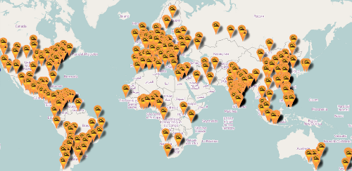 SFD 2011 worldwide map, over 430 SFD teams registered!