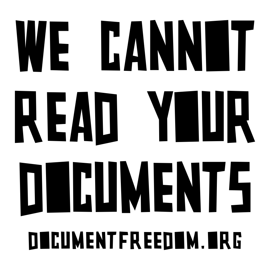 We cannot read your documents